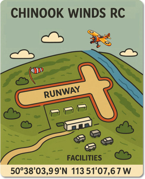 Chinook Winds RC Club Map